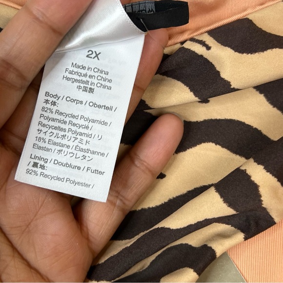 NWT J. Crew Curved Waist Cheeky Bikini Bottom in Zebra Stripe - Picture 8 of 9